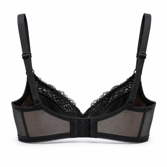 Yklingerie Black Lace Convertible Underwire Bra
