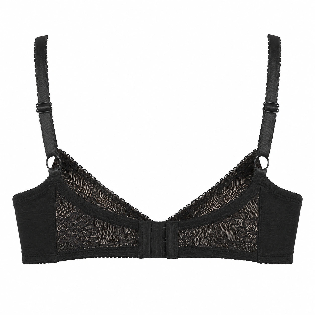 Yklingerie Black Floral Lace Underwire Padded Bra